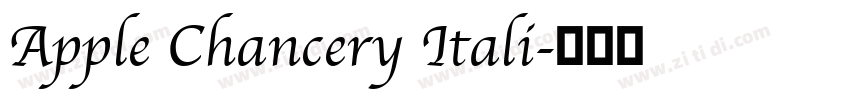 Apple Chancery Itali字体转换